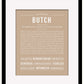 Butch | Name Art Print
