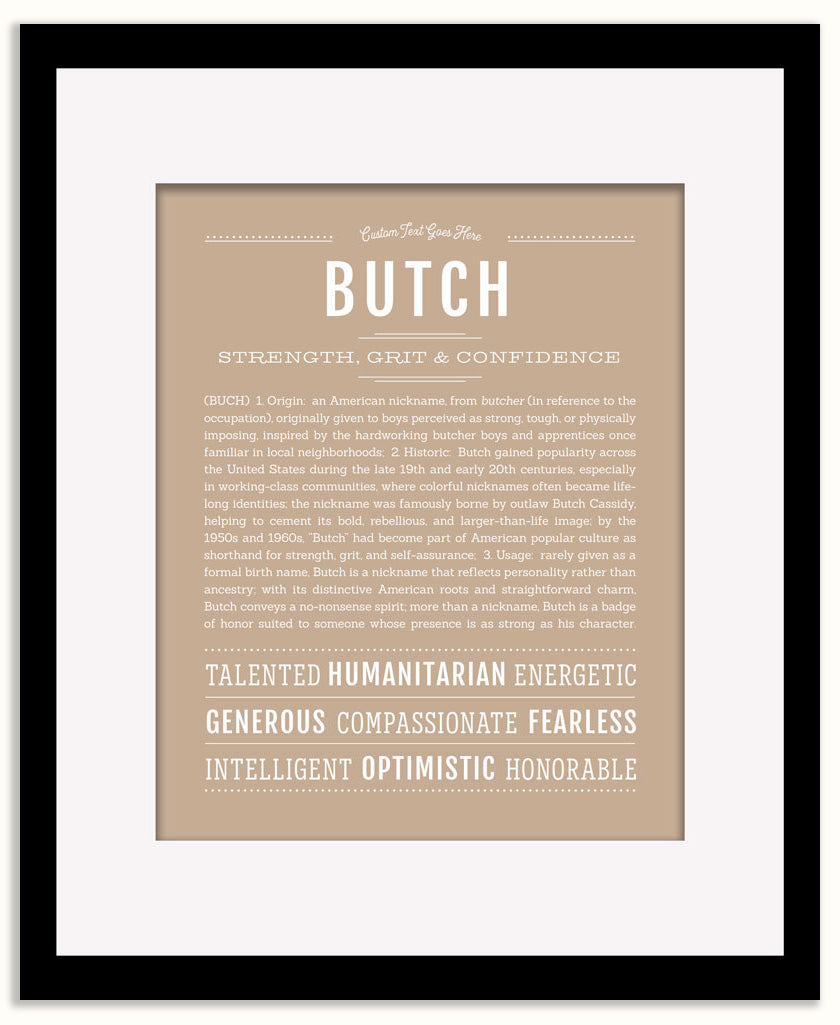Butch | Name Art Print
