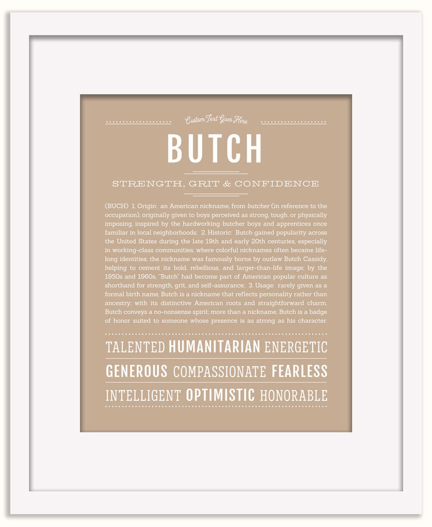 Butch | Name Art Print