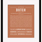 Butch | Name Art Print