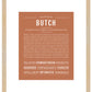 Butch | Name Art Print