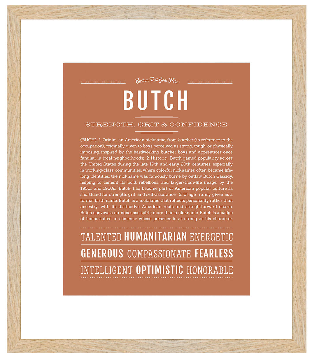 Butch | Name Art Print