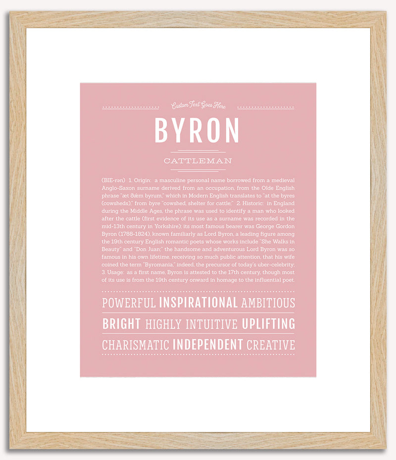 Byron | Name Art Print