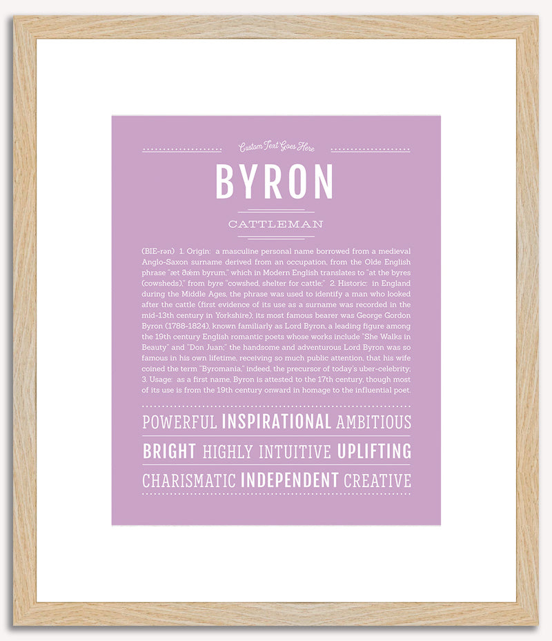 Byron | Name Art Print