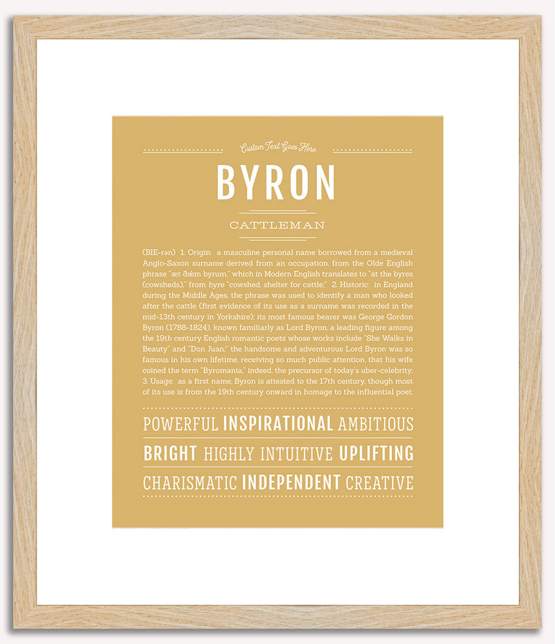 Byron | Name Art Print