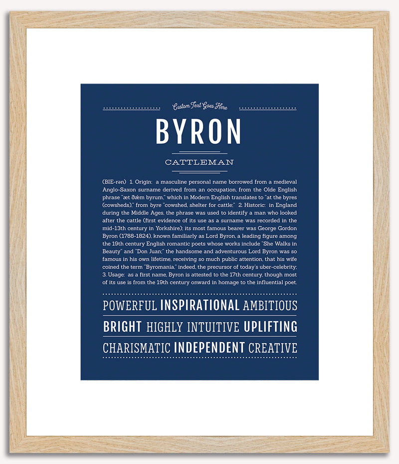 Byron | Name Art Print