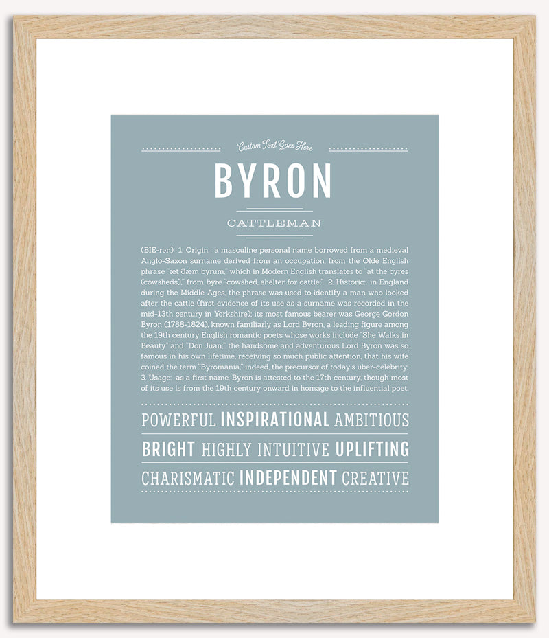 Byron | Name Art Print