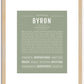 Byron | Name Art Print