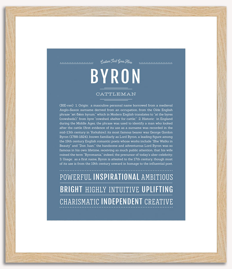 Byron | Name Art Print