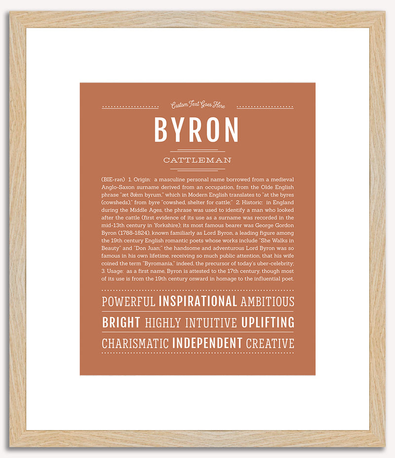 Byron | Name Art Print