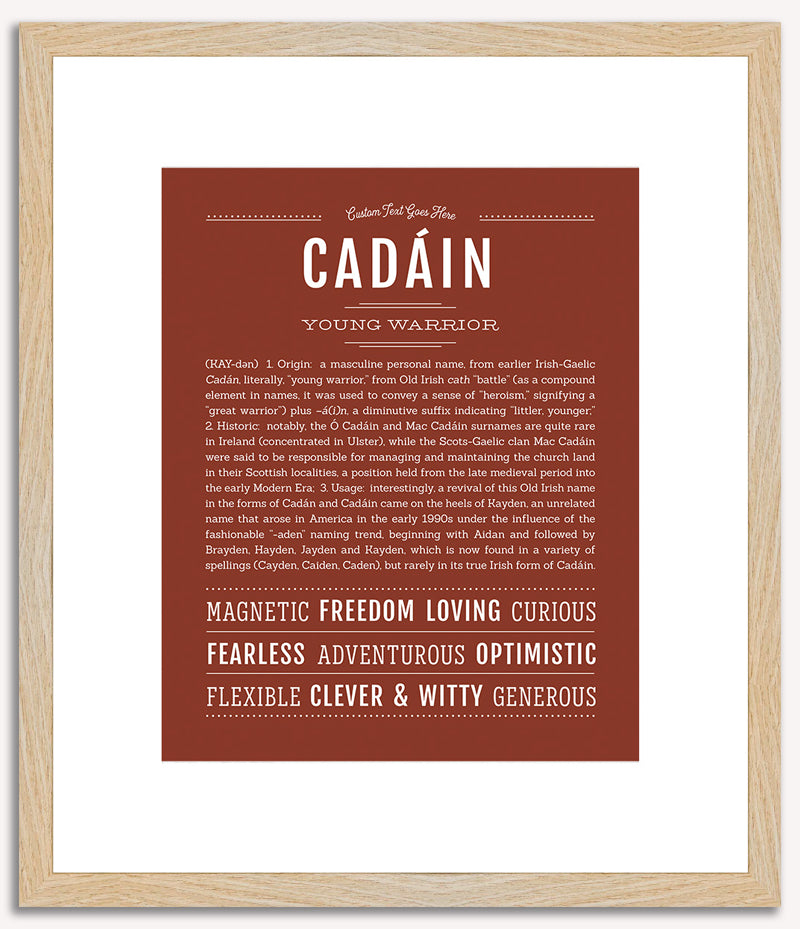 Cadain | Name Art Print