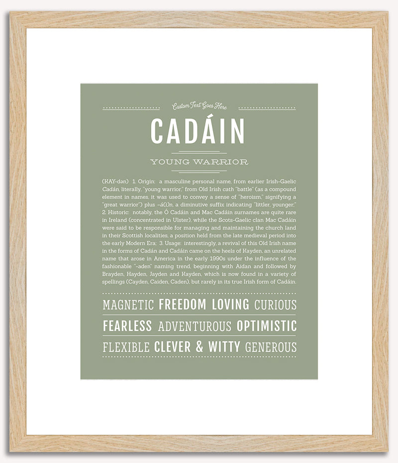 Cadain | Name Art Print