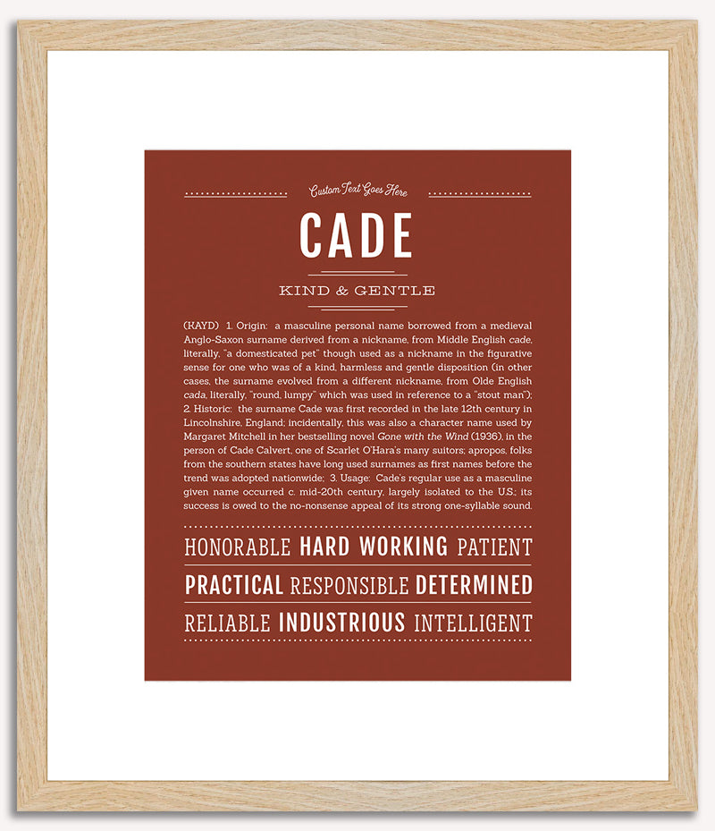 Cade | Name Art Print