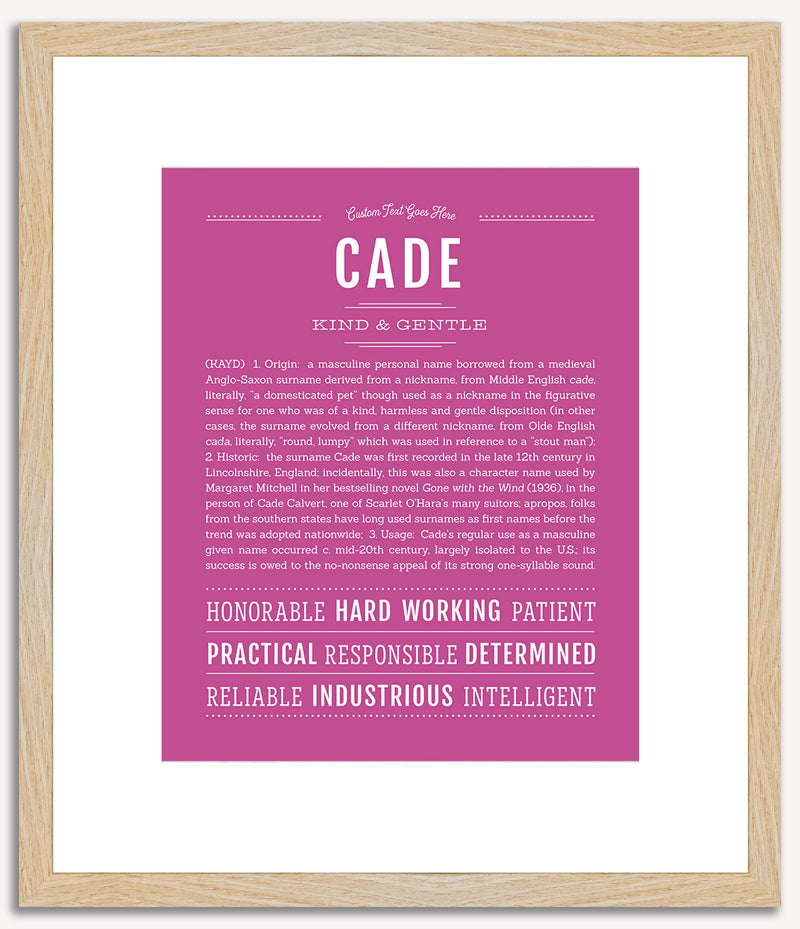 Cade | Name Art Print