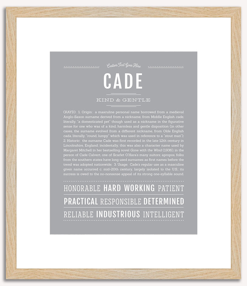 Cade | Name Art Print