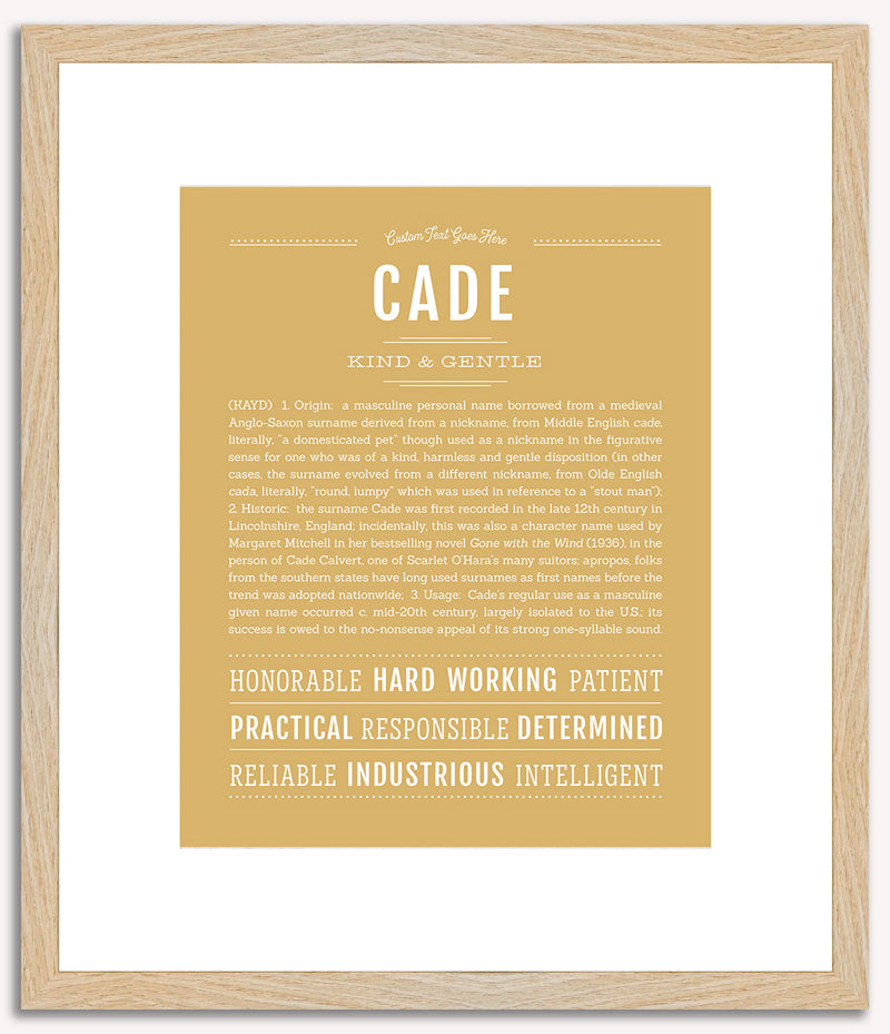 Cade | Name Art Print