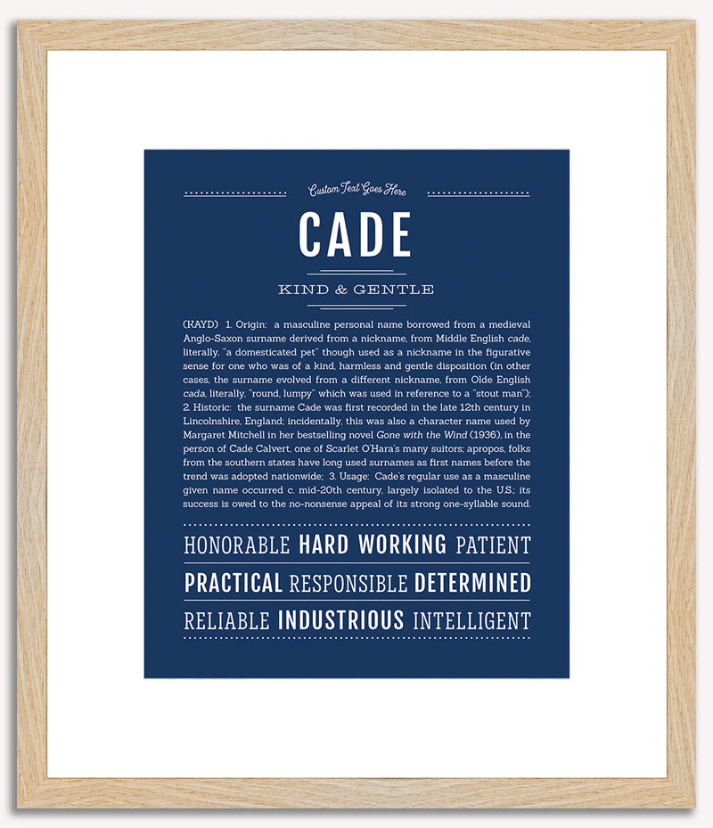 Cade | Name Art Print