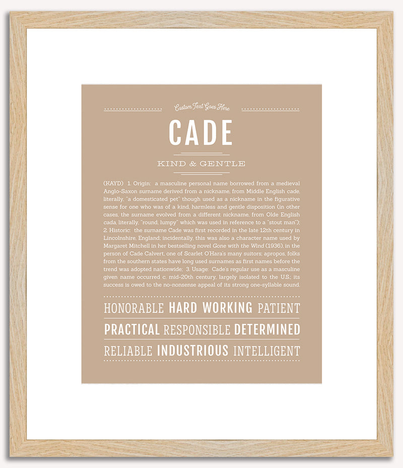 Cade | Name Art Print