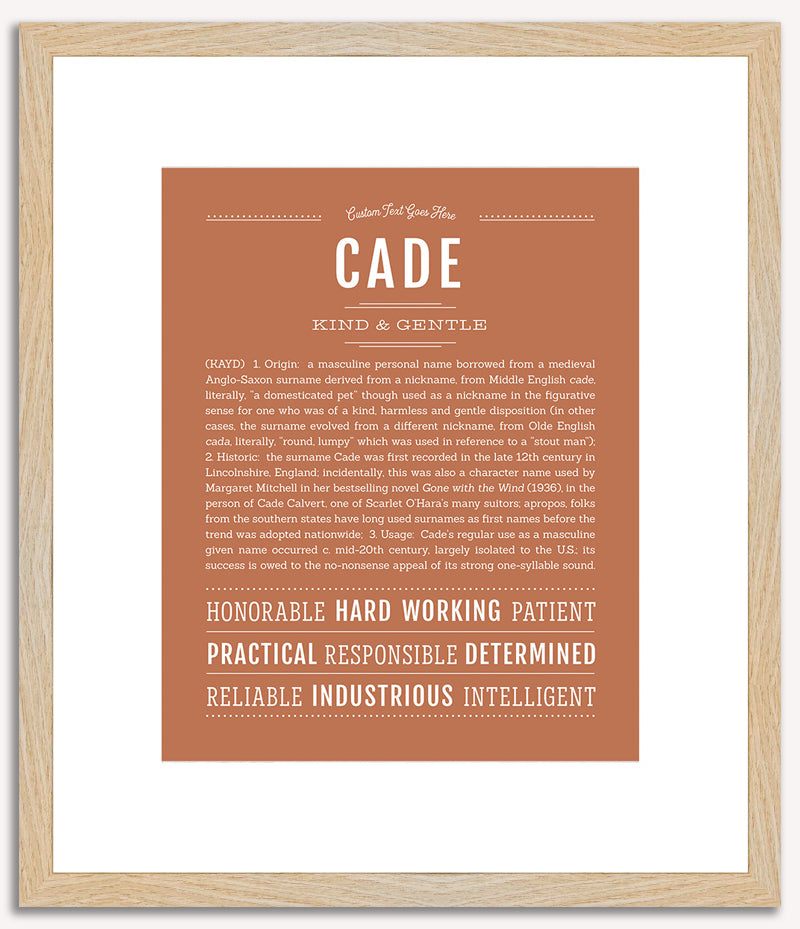 Cade | Name Art Print