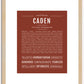 Caden | Name Art Print