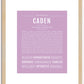 Caden | Name Art Print