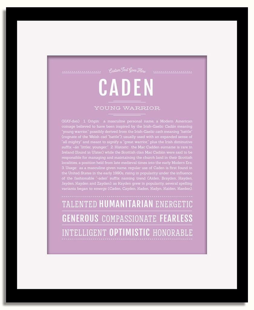 Frame Options | Lilac | Black Frame, Matted