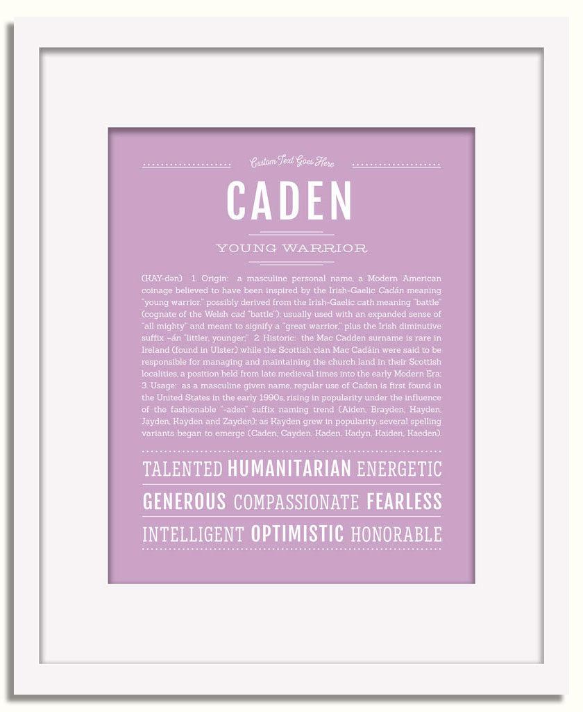 Frame Options | Lilac | White Frame, Matted