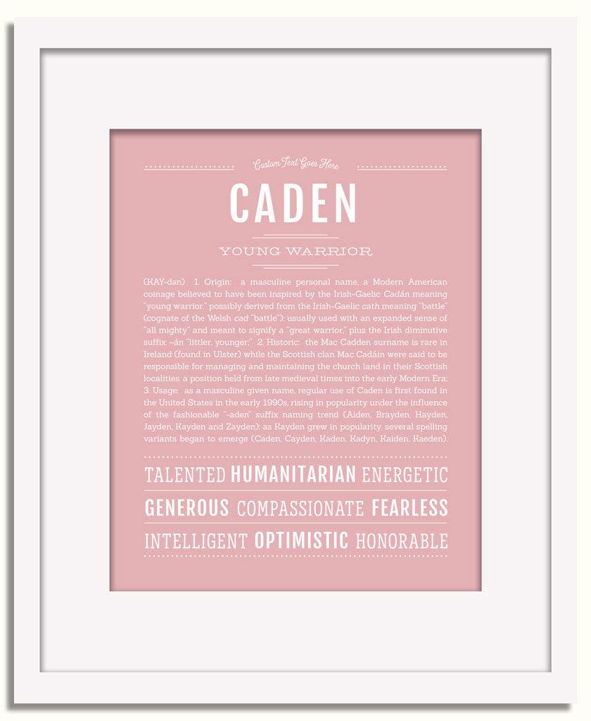 Frame Options | Dusty Rose | White Frame, Matted