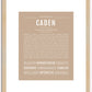 Caden | Name Art Print