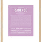 Cadence (female) | Name Art Print