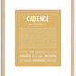 Cadence (female) | Name Art Print