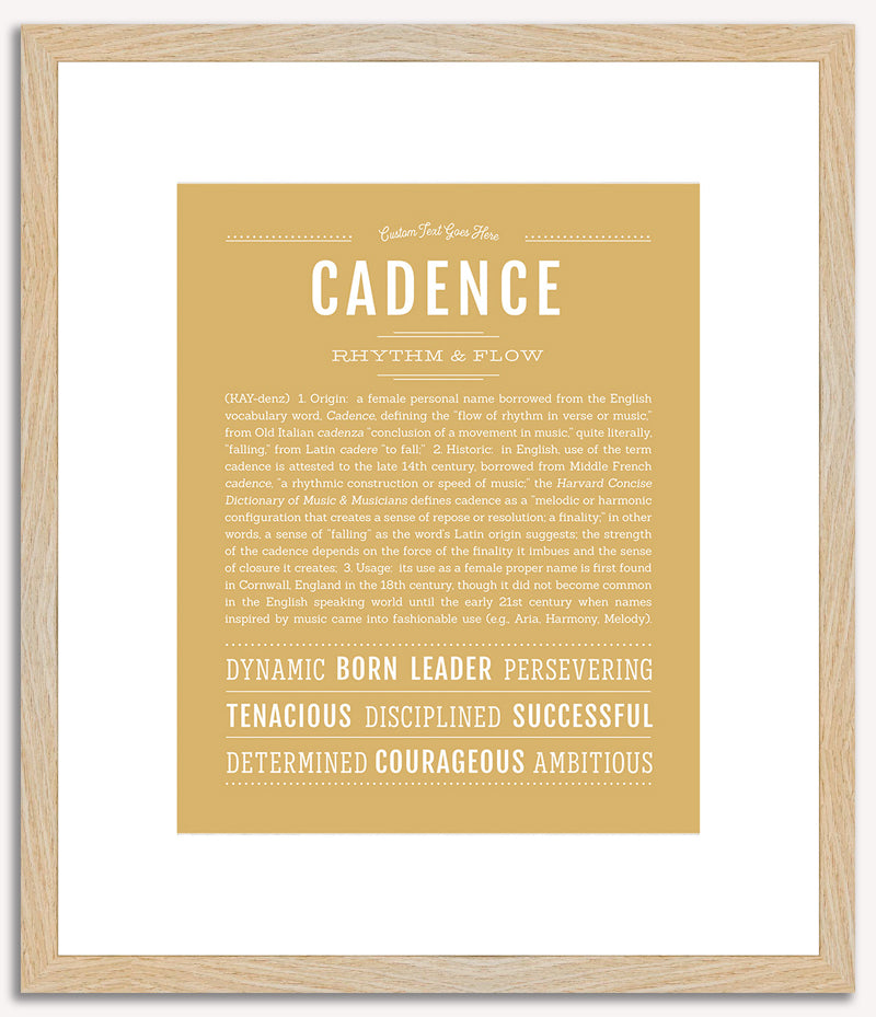 Cadence (female) | Name Art Print