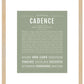 Cadence (female) | Name Art Print