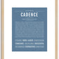 Cadence (female) | Name Art Print