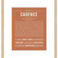 Cadence (female) | Name Art Print