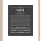 Cadie | Name Art Print