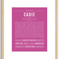 Cadie | Name Art Print