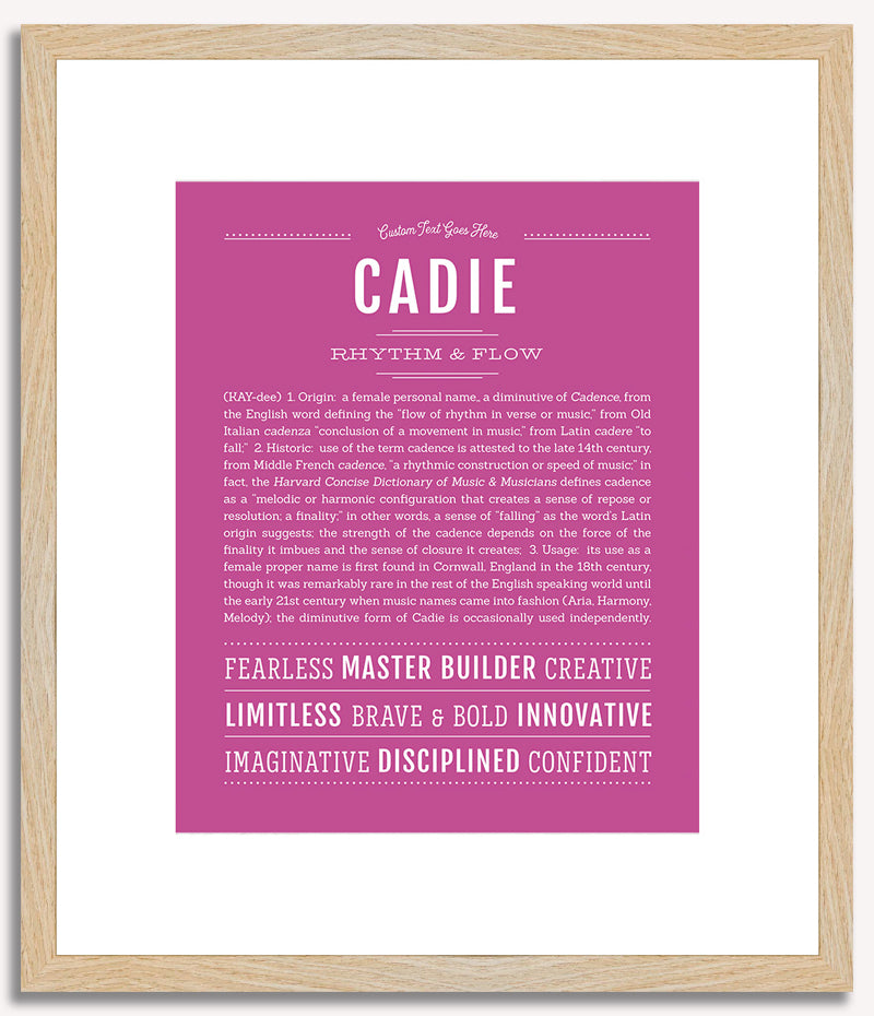 Cadie | Name Art Print