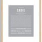 Cadie | Name Art Print