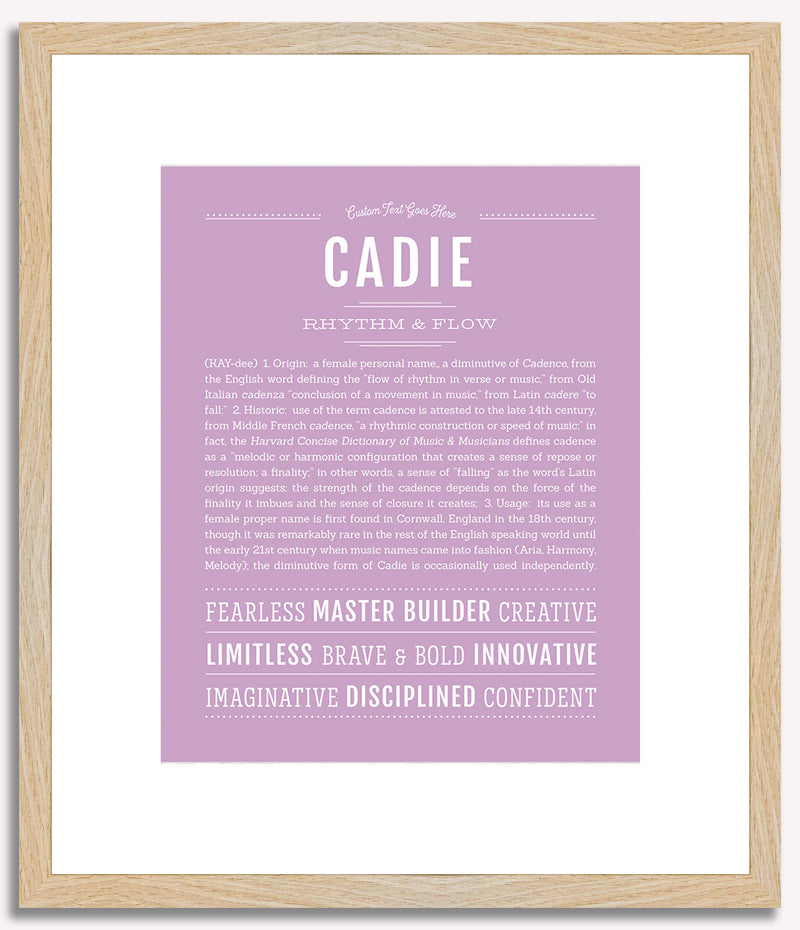 Cadie | Name Art Print