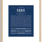 Cadie | Name Art Print