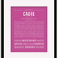 Frame Options | Dark Pink | Black Frame, Matted