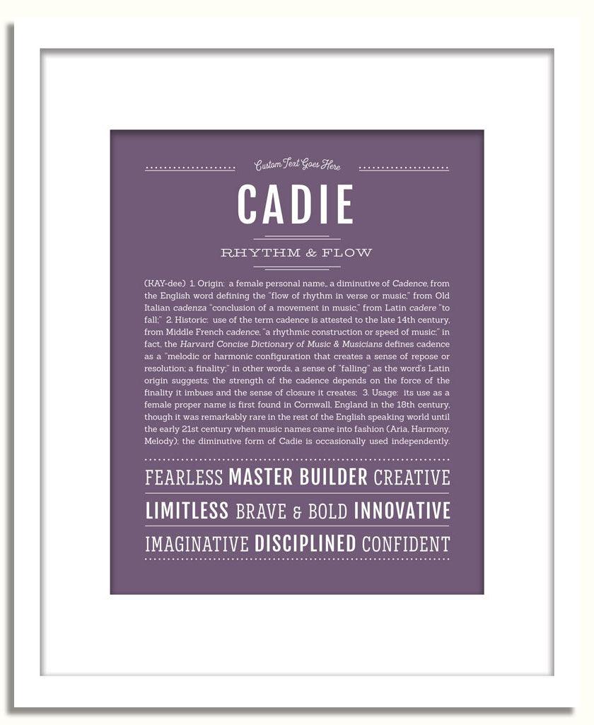 Frame Options | Deep Purple | White Frame, Matted