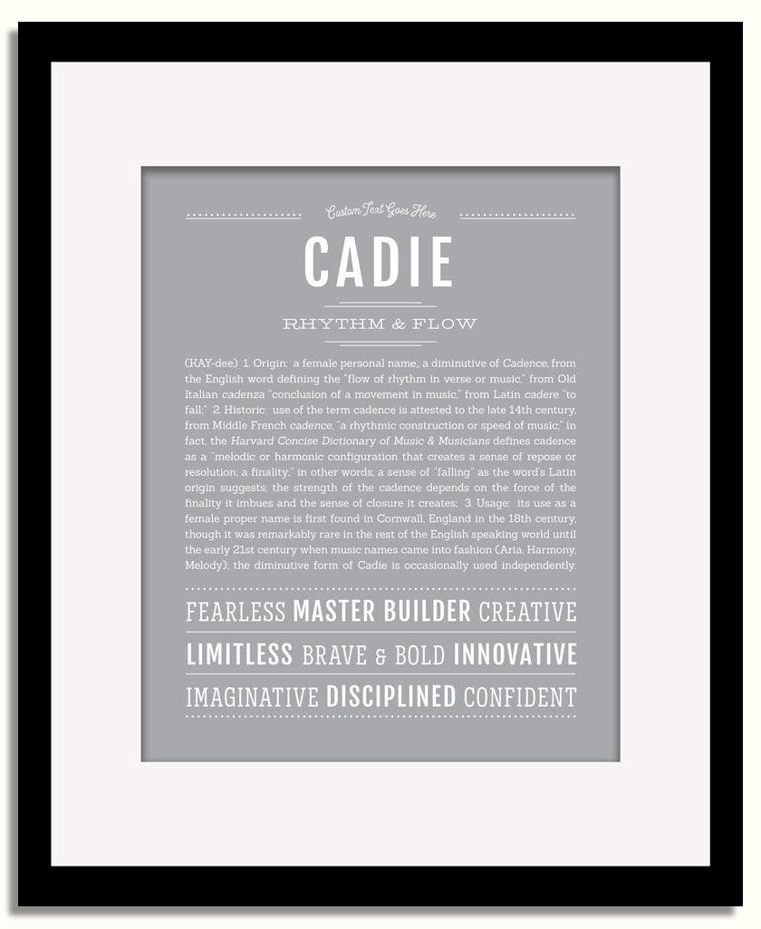 Frame Options | Sage | Black Frame, Matted