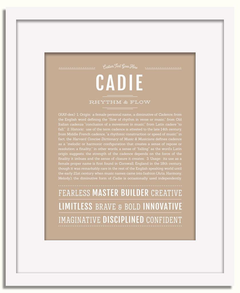 Frame Options | Tan | White Frame, Matted