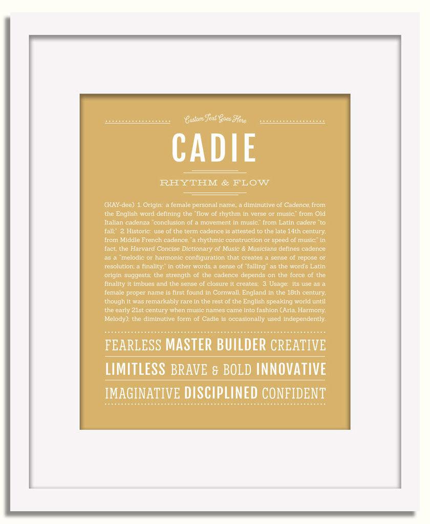 Frame Options | Matte Gold | White Frame, Matted