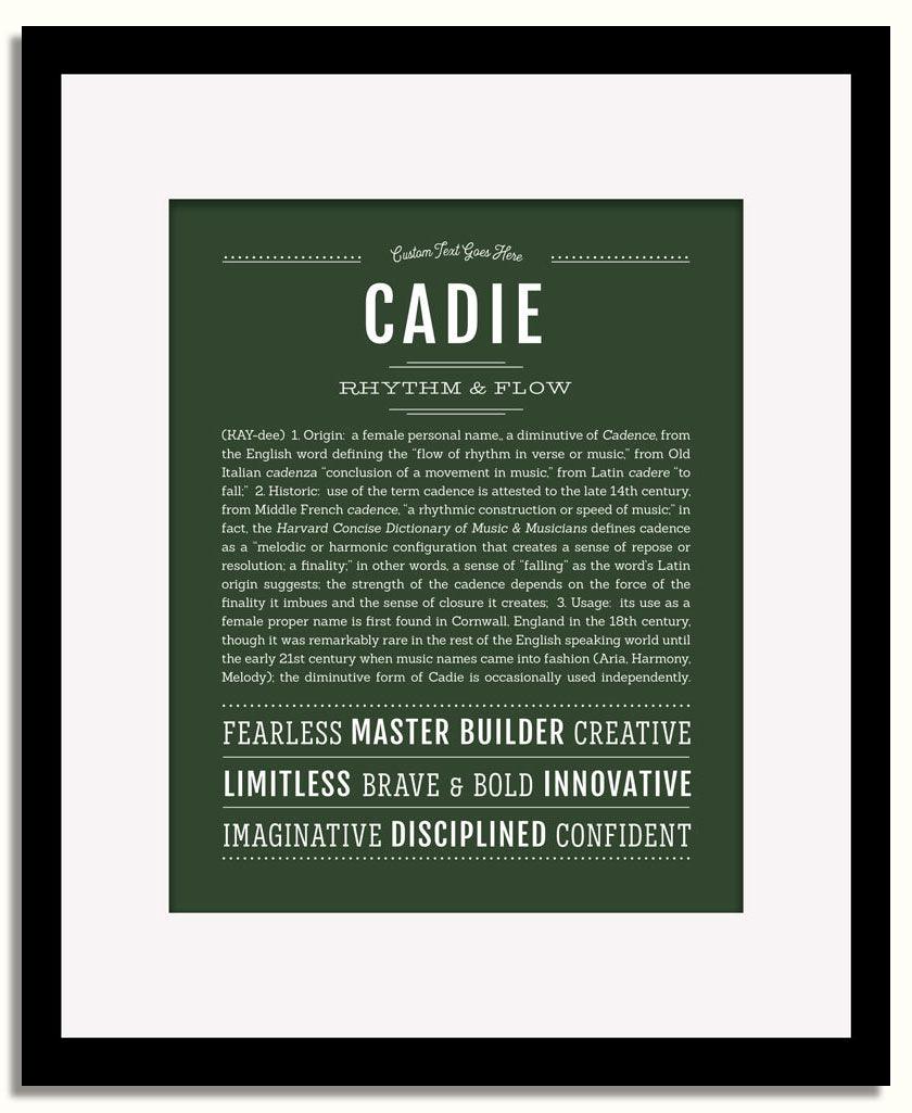 Frame Options | Deep Forest | Black Frame, Matted