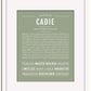 Frame Options | Sage | White Frame, Matted