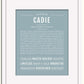 Frame Options | Powder Blue | White Frame, Matted