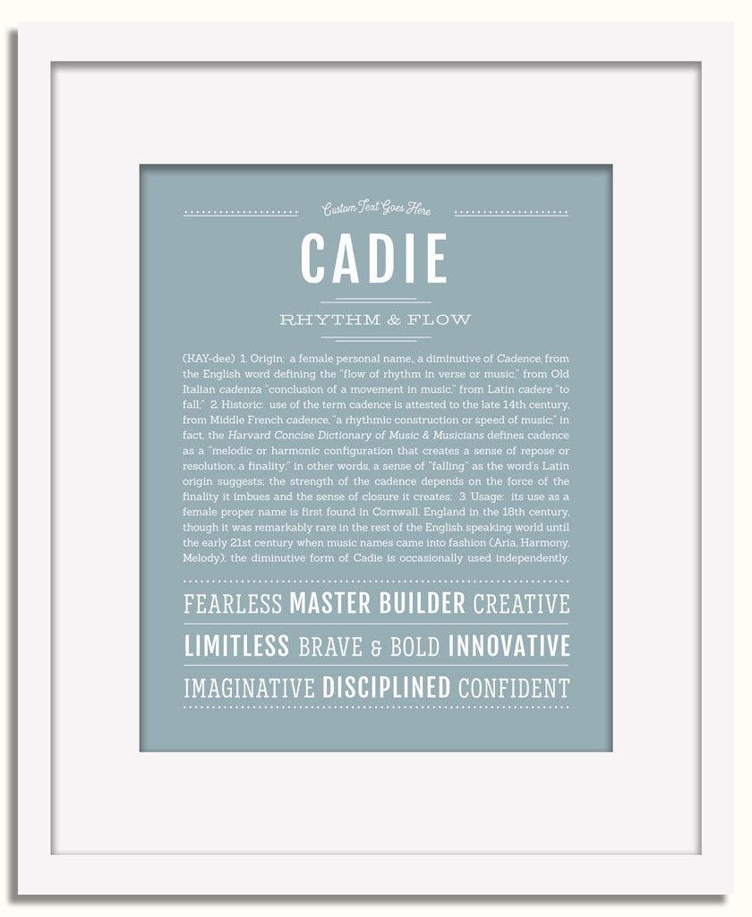 Frame Options | Powder Blue | White Frame, Matted